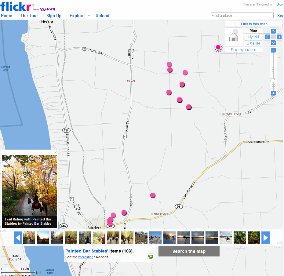 Photographic Map for Painted Bar Stables